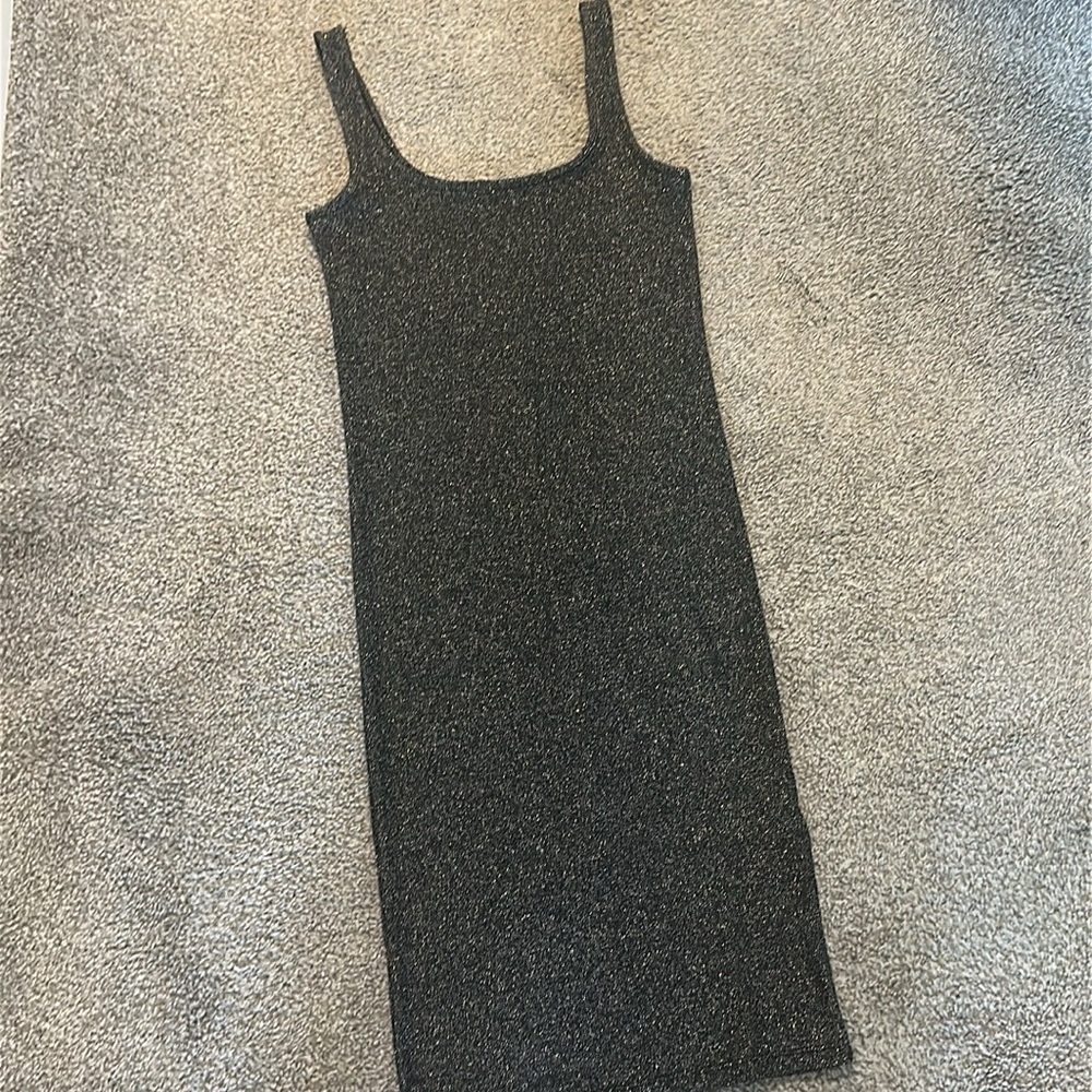 Zara trafaluc spring/summer 2017 tank dress bodycon dress silver